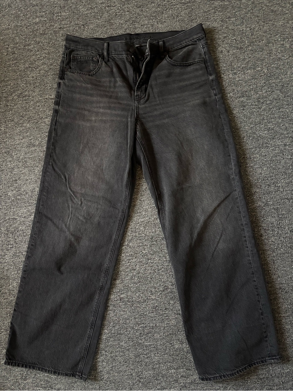AE Stovepipe Black Jeans